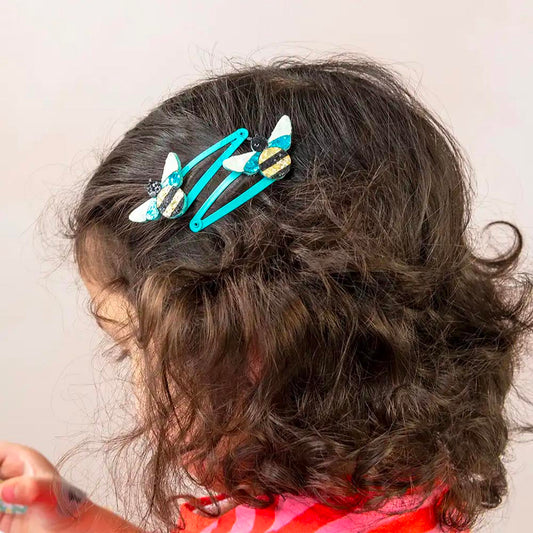 Accessoires cheveux : barrettes en forme d'abeille pour enfant