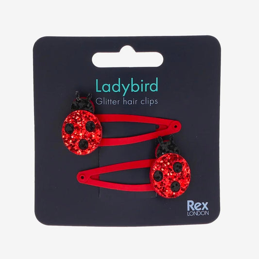 Accessoires Rex London : barrettes pour cheveux en forme de coccinelle