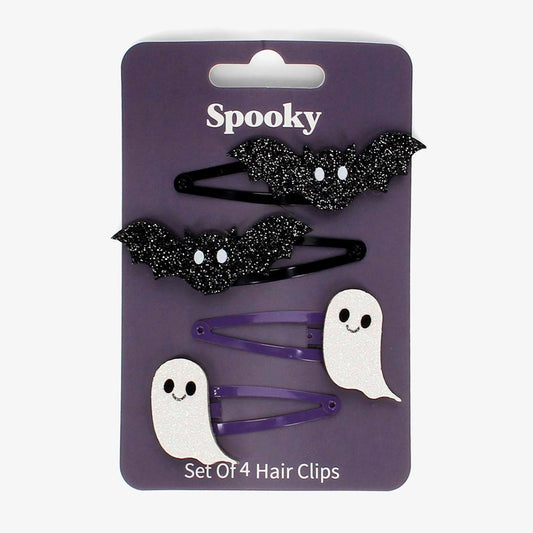 4 barrettes à cheveux d'halloween