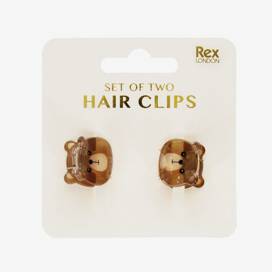 2 pinces à cheveux ourson à offrir à noel, dans un calendrier de l'avent ou un anniversaire