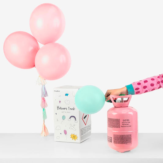 Bonbonne hélium 0,25m3 : accessoire fete pour ballons anniversaire