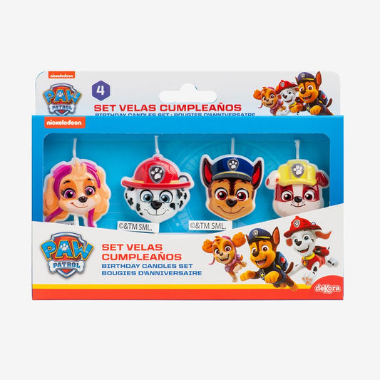 Bougie anniversaire Pat'Patrouille - decoration gateau anniversaire