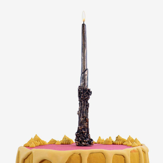 1 bougie anniversaire baguette Harry Potter : deco gateau sorcier