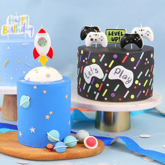 5 bougies anniversaire pour decor gateau anniversaire jeu vidéo