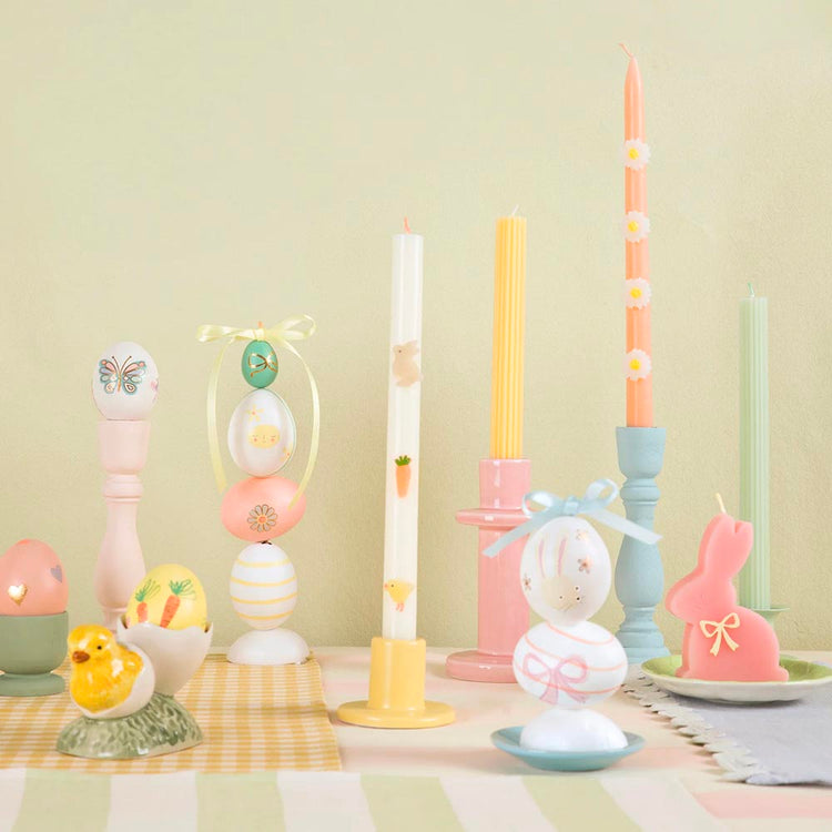 Bougies décoratives Pâques, décoration table de Pâques 