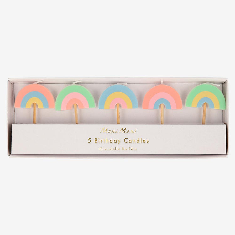 Bougies arc-en-ciel, pour un anniversaire coloré et joyeux