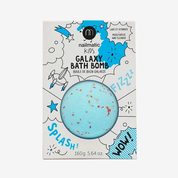 Boule de bain cosmic confettis bleu