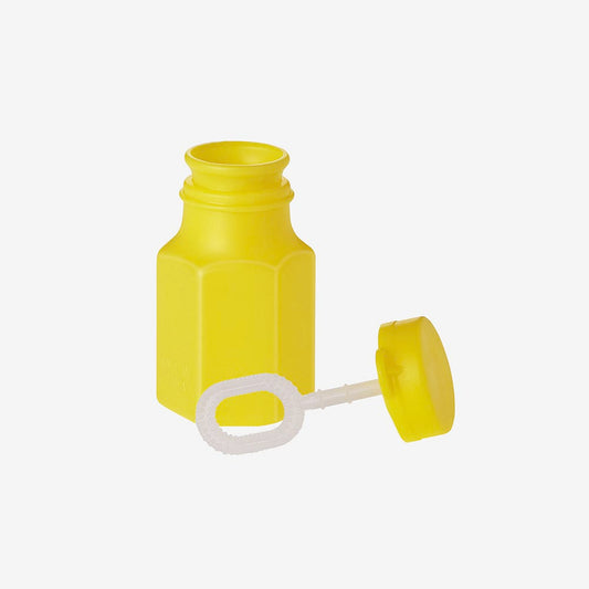 Mini flacon bulles de savon jaune - Activité pour enfant en extérieur