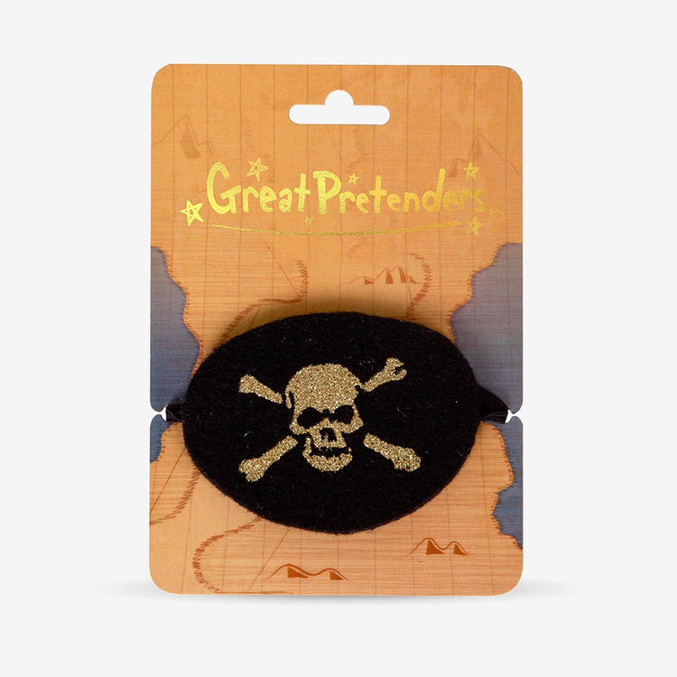 Cache oeil de pirate - accessoire deguisement garcon pirate