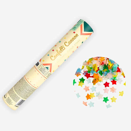 Canon étoiles colorées pour anniversaire ou mariage festif