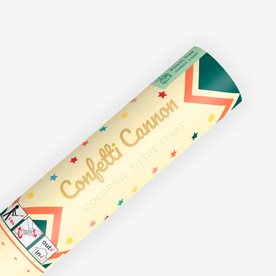 Lancer de confettis étoiles pour fête ou baby shower