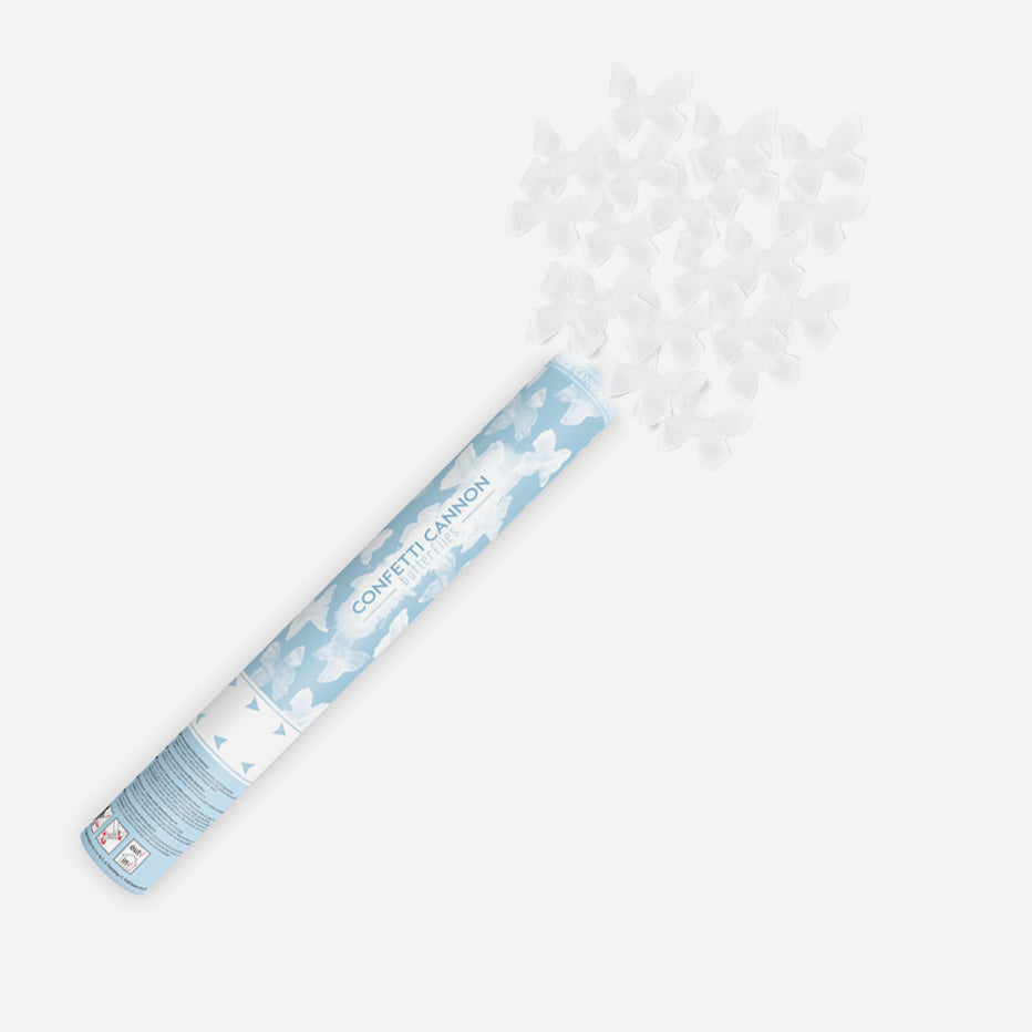 Mini canon à confettis blancs biodégradable - MODERN CONFETTI