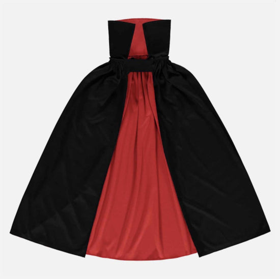 Cape de vampire rouge et noire : costume pour enfant halloween