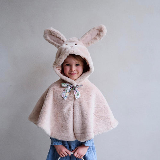 Cape de lapin enfant, costume mignon pour chasses aux œufs