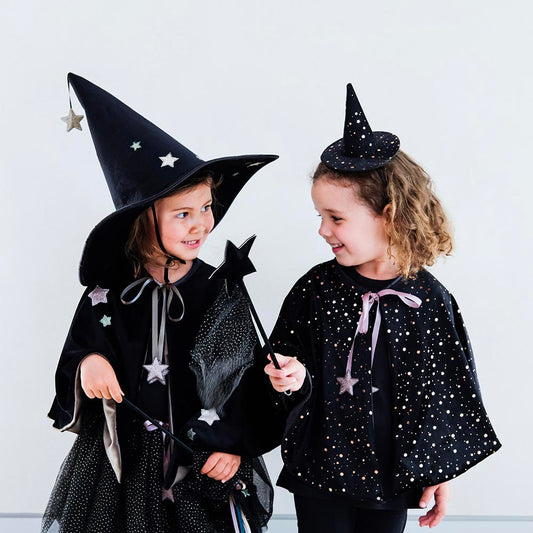 Cape de sorcière en velours pour deguisement halloween original