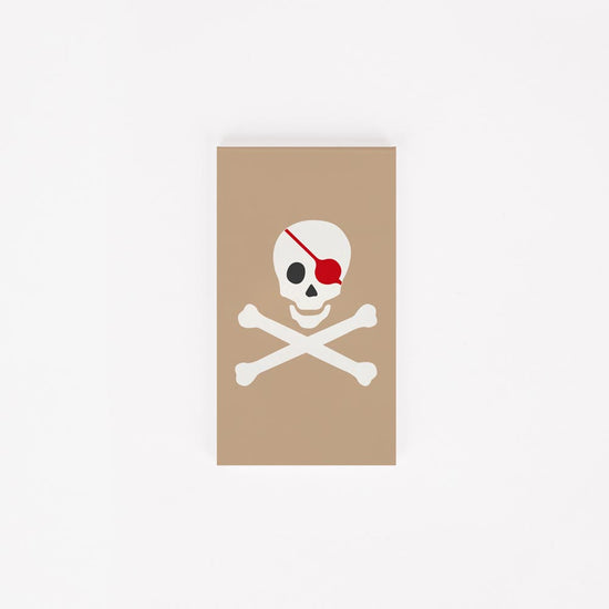 Accessoire pour piñata pirate : petit carnet thème pirate