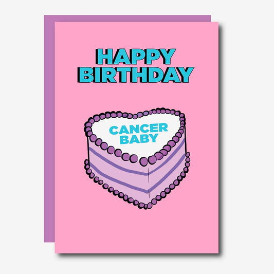 Carte d'anniversaire signe astrologique Cancer par Studio Soph