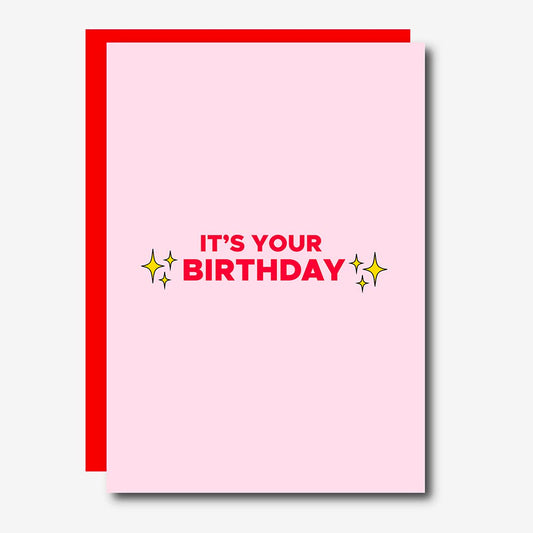 It's your Birthday birthday card in FSC paper - Studio Soph