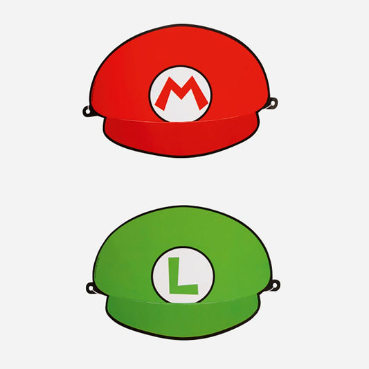8 chapeaux Super Mario : accessoire festif anniversaire ado