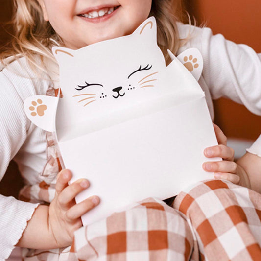 6 boîtes en carton chat : idee cadeau anniversaire enfant