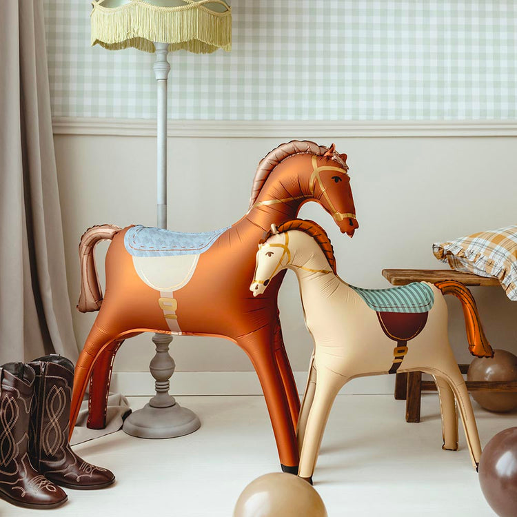 grand ballon cheval qui tient debout : on les adore