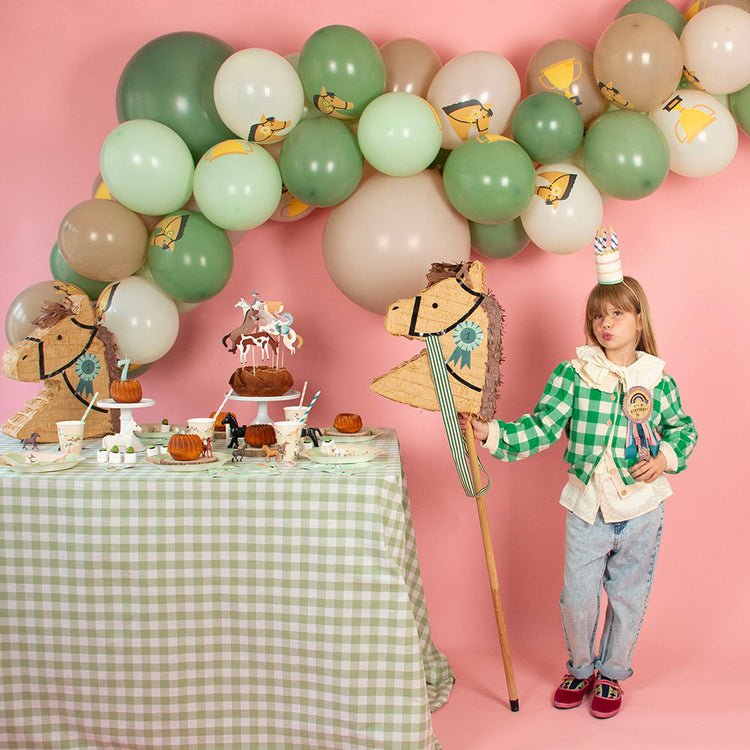 Horse pinata with cockade