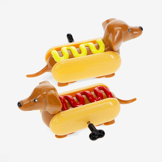 2 chiens (hot-dog) mécaniques : idée cadeau anniversaire enfant fan chien 