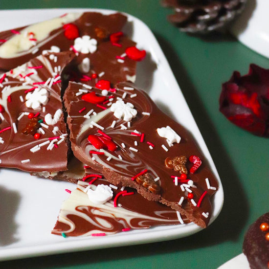 Décors en sucre en forme de Rennes et Père  Noël