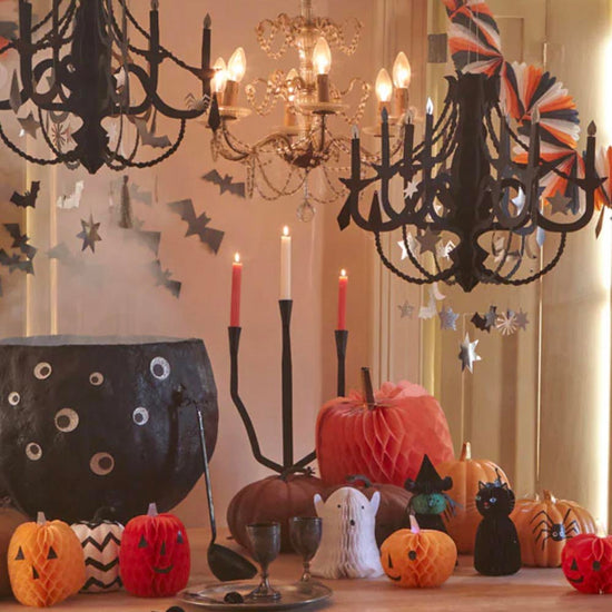 10 personnages d'Halloween alvéolés pour deco halloween originale