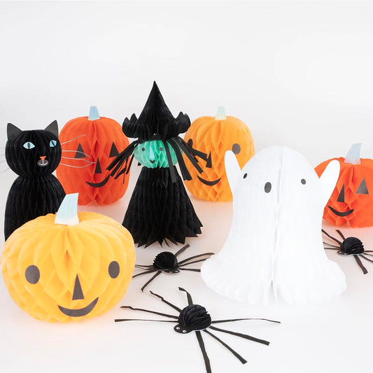 Personajes de Halloween en forma de panal: elegante decoración de halloween