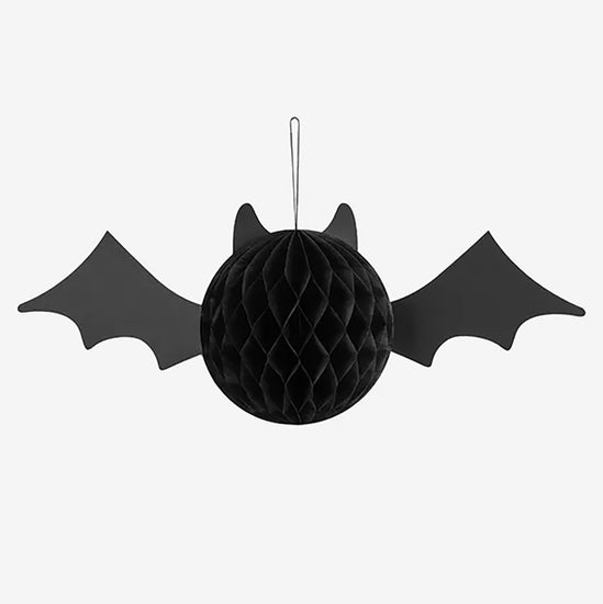 Décoration alvéolée chauve-souris : idee decoration halloween