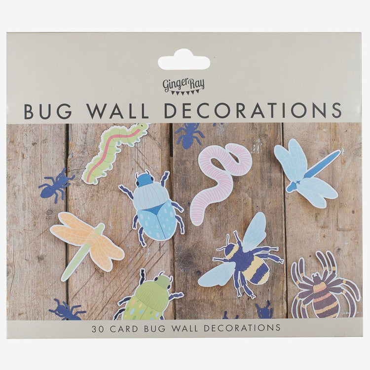 30 décorations insectes : decoration de table anniversaire tropical