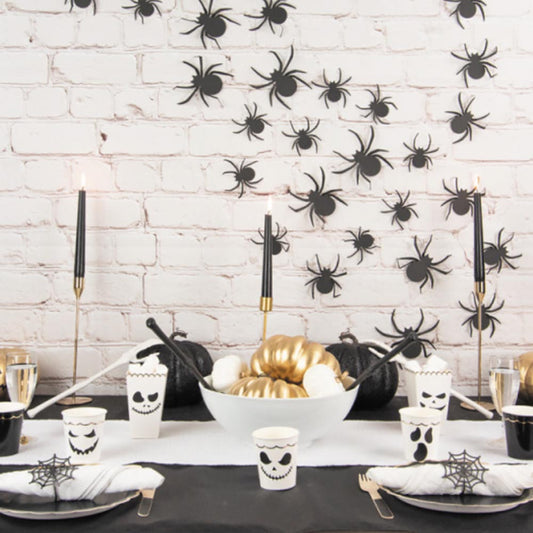 Decorazione di Halloween: 35 ragni di carta per la decorazione di Halloween