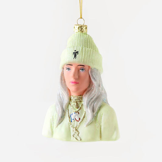 1 décoration de noel billie eilish : déco noel originale, cadeau de noel ou secret santa