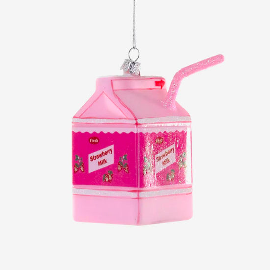 1 décoration de noël brique de lait : déco noel originale, cadeau de noel ou secret santa