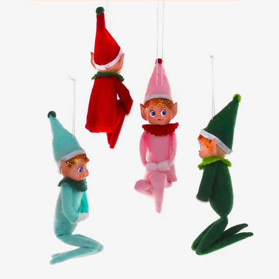 1 décoration de noel elfe : déco noel originale, cadeau de noel ou secret santa