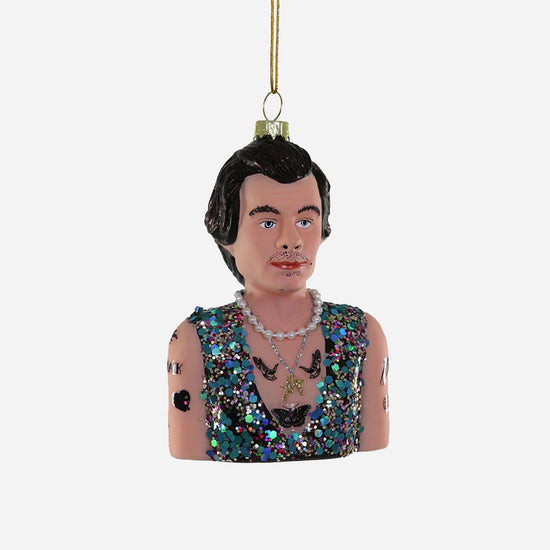 Ornement de Noel Harry Styles : deco sapin de noel originale