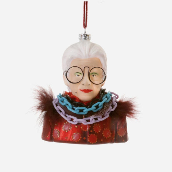 Décoration de Noel Iris Apfel - decoration de noël mode