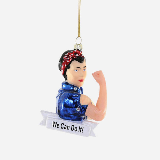 Deco de Noel Rosie the riveter : deco sapin noel feministe