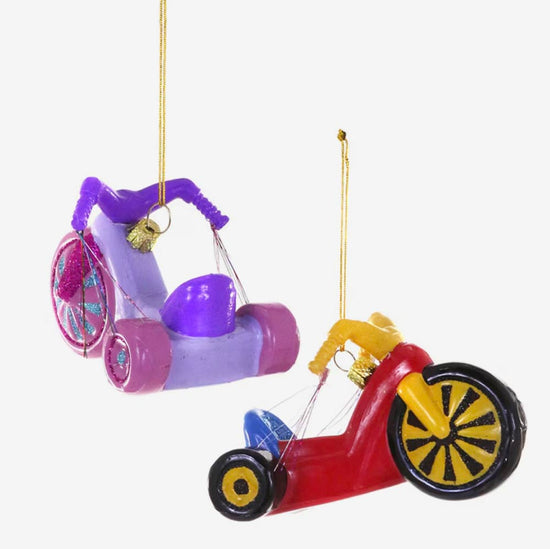 1 décoration de noel jouet tricycle : déco noel originale, cadeau de noel ou secret santa