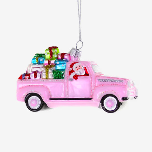 1 décoration de noel voiture de noël : déco noel originale, cadeau de noel ou secret santa