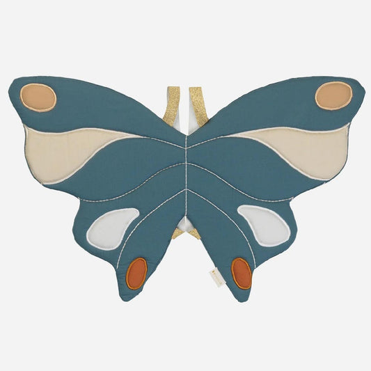 Ailes de fée bleues : accessoire deguisement carnaval