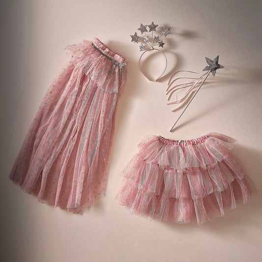Pink and silver tulle tutu