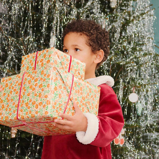 Ensemble de Noël rouge : tenue de fêtes de Noël pour enfant