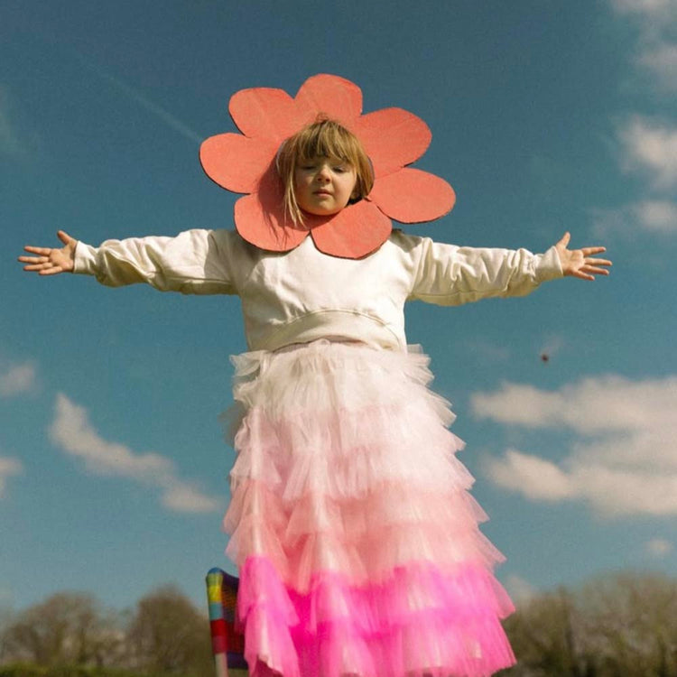 Jupe froufrou rose