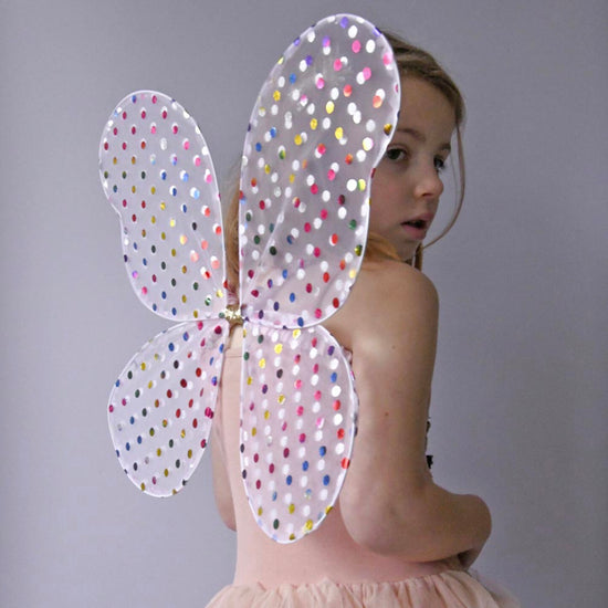 Ailes de fée multicolores : déguisement enfant pour anniversaire ou cadeau de noel