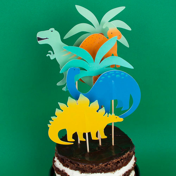 Cake toppers dinosaure pour gâteau d'anniversaire dinosaure