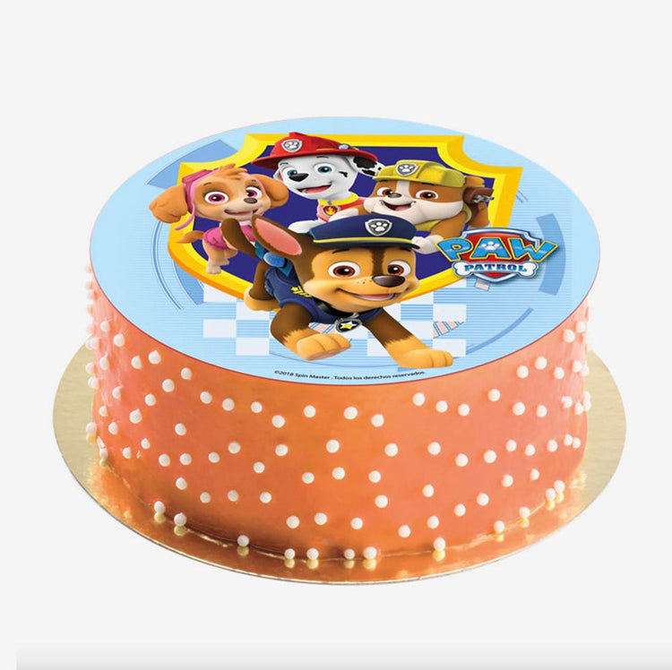 Disque azyme Pat'Patrouille : decor gateau anniversaire enfant