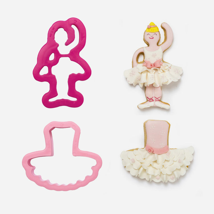 Cortador de galletas bailarina: accesorio de cocina para cumpleaños de bailarina