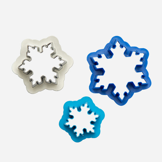 Snowflake-shaped cookie cutter for original Christmas cookies